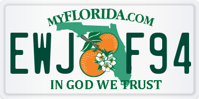 FL license plate EWJF94