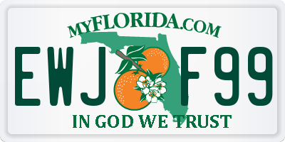 FL license plate EWJF99