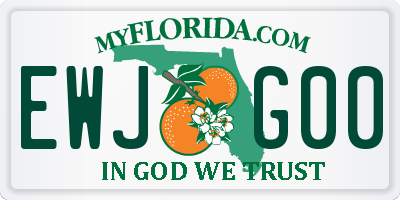 FL license plate EWJG00