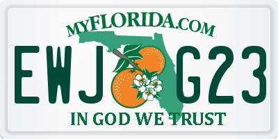 FL license plate EWJG23
