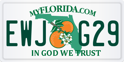 FL license plate EWJG29