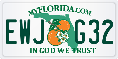 FL license plate EWJG32