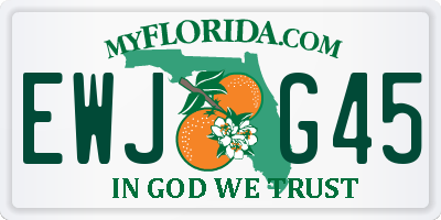 FL license plate EWJG45