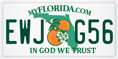 FL license plate EWJG56