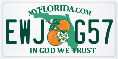 FL license plate EWJG57