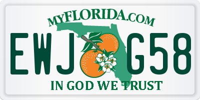 FL license plate EWJG58