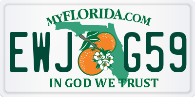 FL license plate EWJG59