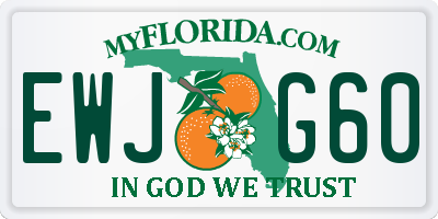 FL license plate EWJG60