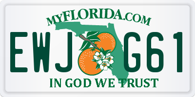 FL license plate EWJG61