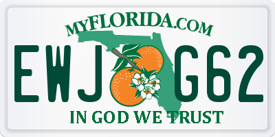 FL license plate EWJG62