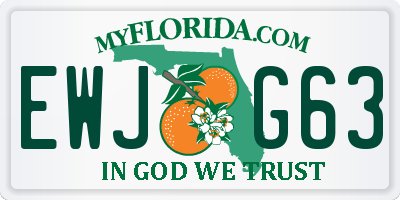 FL license plate EWJG63