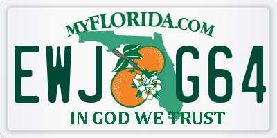 FL license plate EWJG64