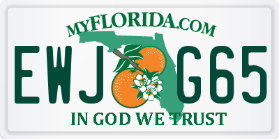 FL license plate EWJG65