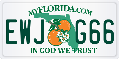 FL license plate EWJG66