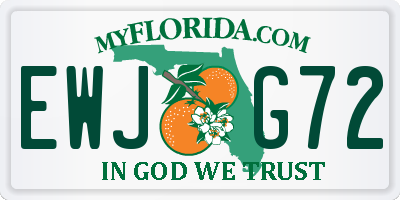 FL license plate EWJG72