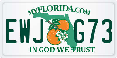 FL license plate EWJG73