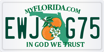 FL license plate EWJG75