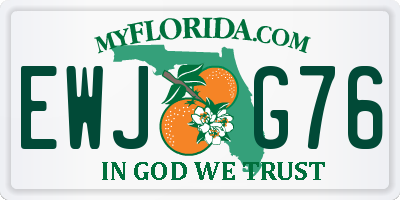 FL license plate EWJG76