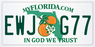 FL license plate EWJG77