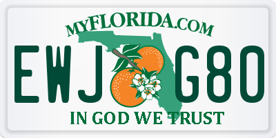 FL license plate EWJG80