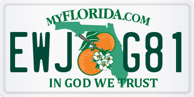 FL license plate EWJG81