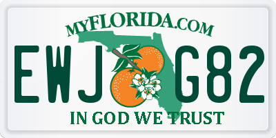 FL license plate EWJG82