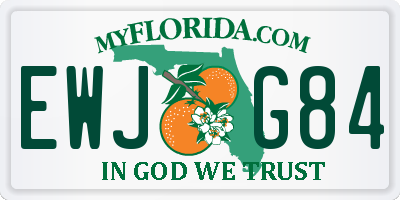 FL license plate EWJG84