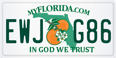 FL license plate EWJG86