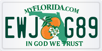 FL license plate EWJG89