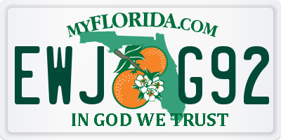 FL license plate EWJG92