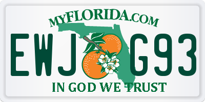 FL license plate EWJG93