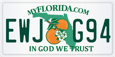 FL license plate EWJG94