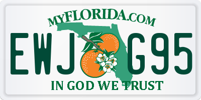 FL license plate EWJG95