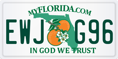 FL license plate EWJG96