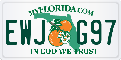 FL license plate EWJG97