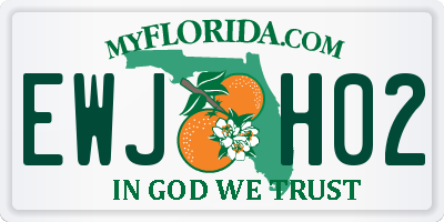 FL license plate EWJH02