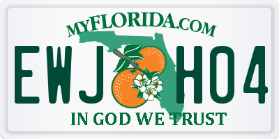 FL license plate EWJH04