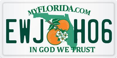 FL license plate EWJH06