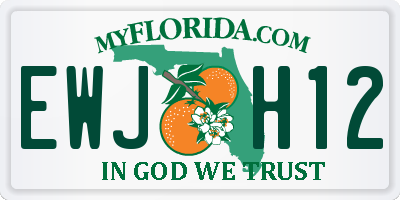 FL license plate EWJH12