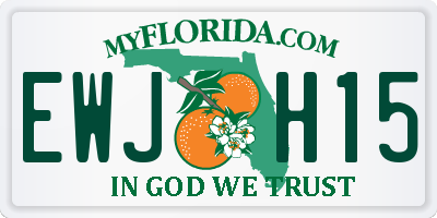 FL license plate EWJH15