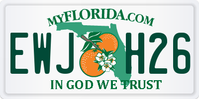 FL license plate EWJH26