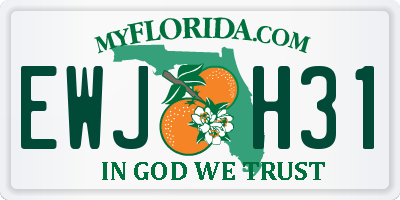 FL license plate EWJH31