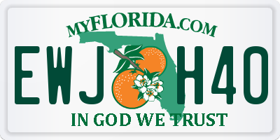 FL license plate EWJH40