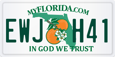 FL license plate EWJH41