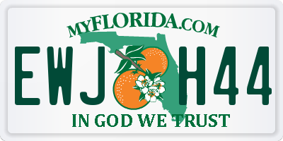 FL license plate EWJH44