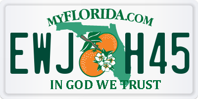 FL license plate EWJH45