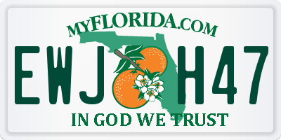 FL license plate EWJH47