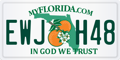 FL license plate EWJH48