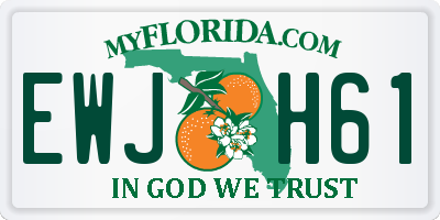 FL license plate EWJH61