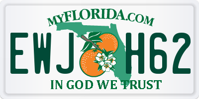 FL license plate EWJH62